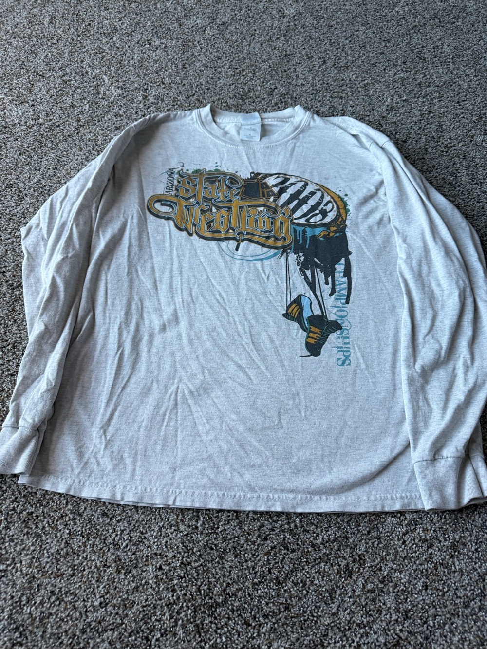Highland Hawks Arizona Fly Wrestling State Champions Graphic Shirt M